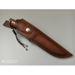 РІЗАК МИСЛИВСЬКИЙ ексклюзивний ніж ручної роботи майстра студії СЕРГІЯ ДРОЗДА, купити замовити в Україні (Сталь - CPM REX121). Photo 2